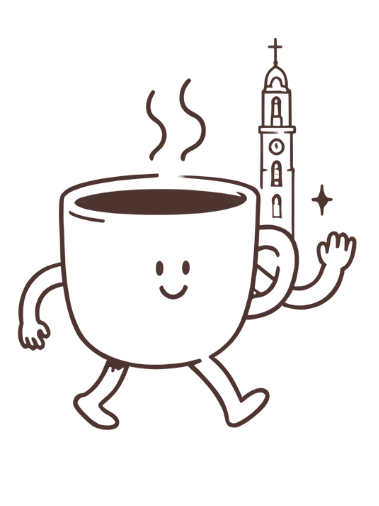Ilustración Hullka — taza de café Clásico caminando